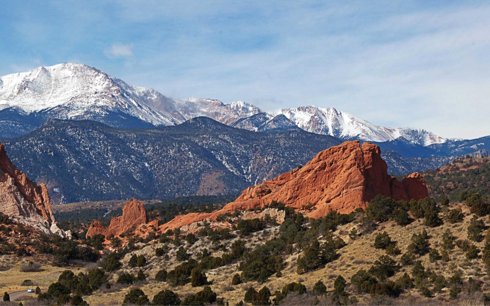 Mountains Landscapes Pikes Peak Garden Of The Gods 9omj