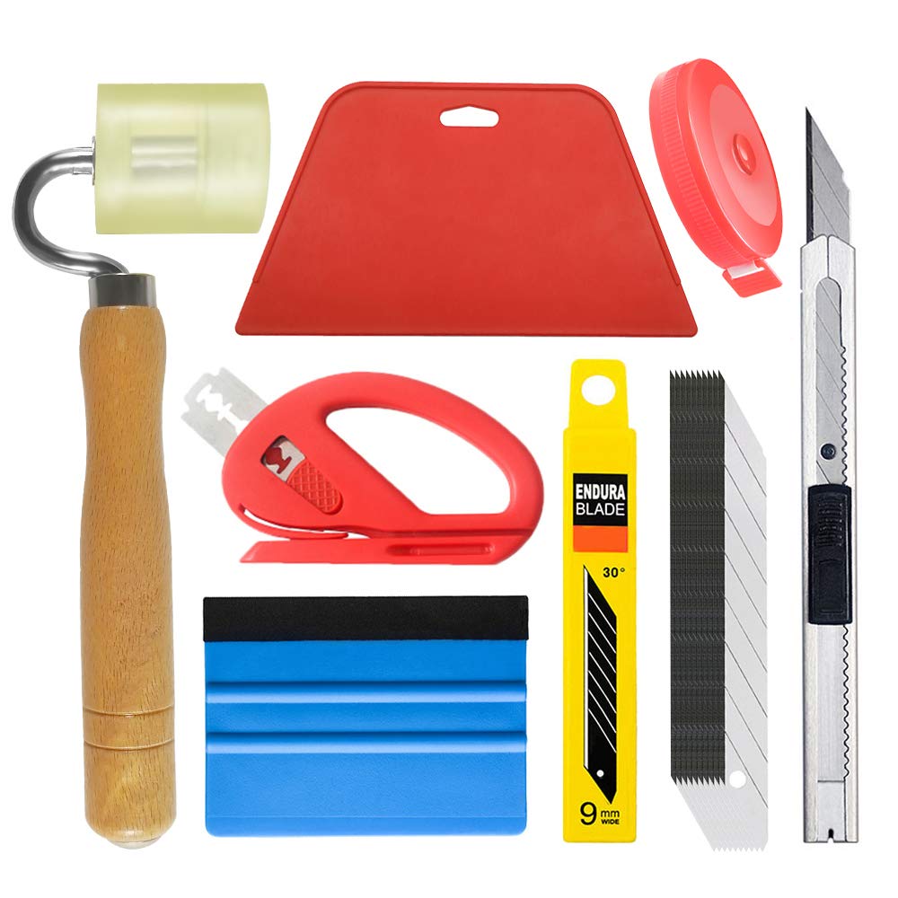 Wallpaper Smoothing Tool With Felt Squeegee Seam Roller For
