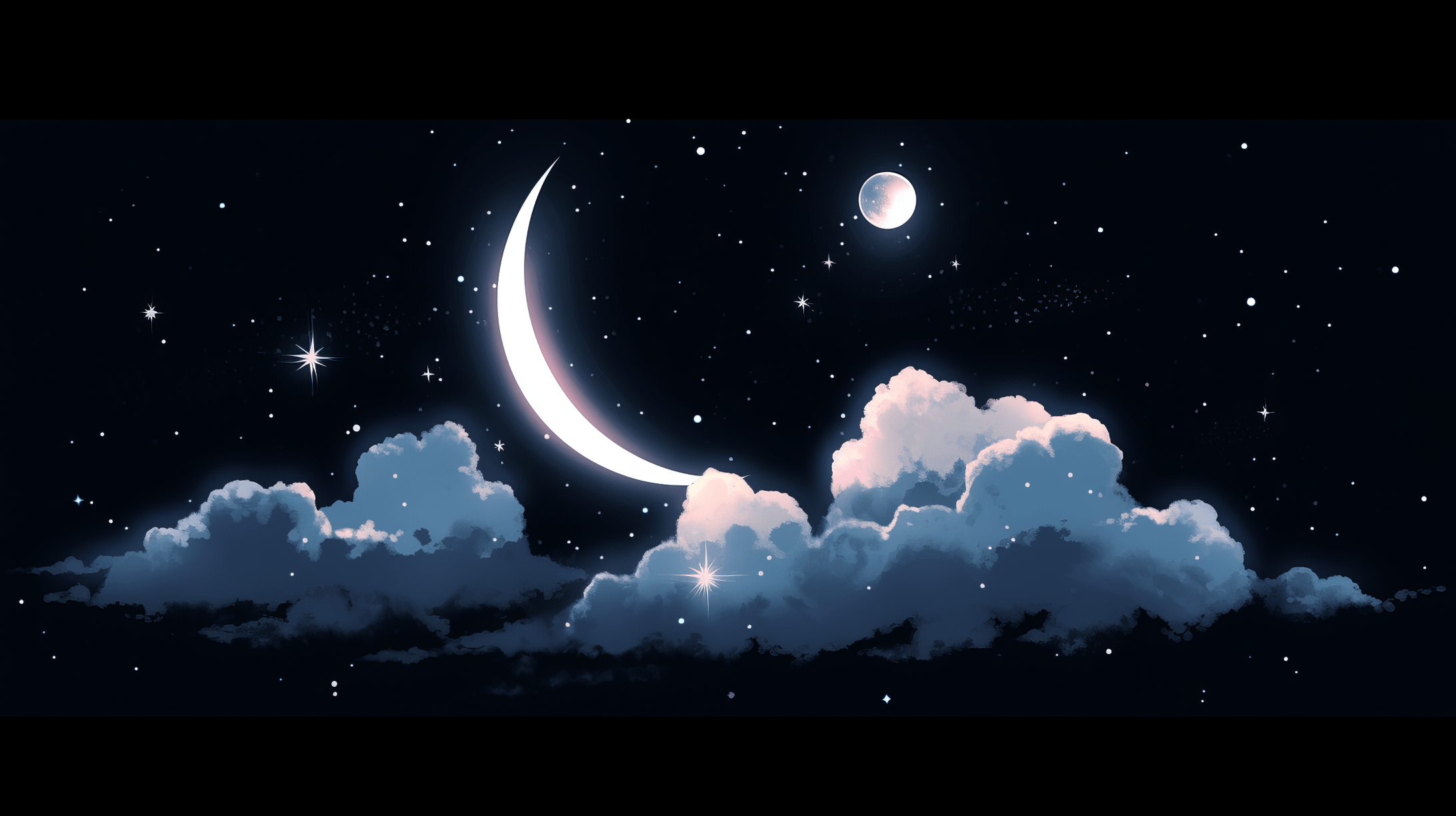 Aesthetic Moon Desktop Wallpaper