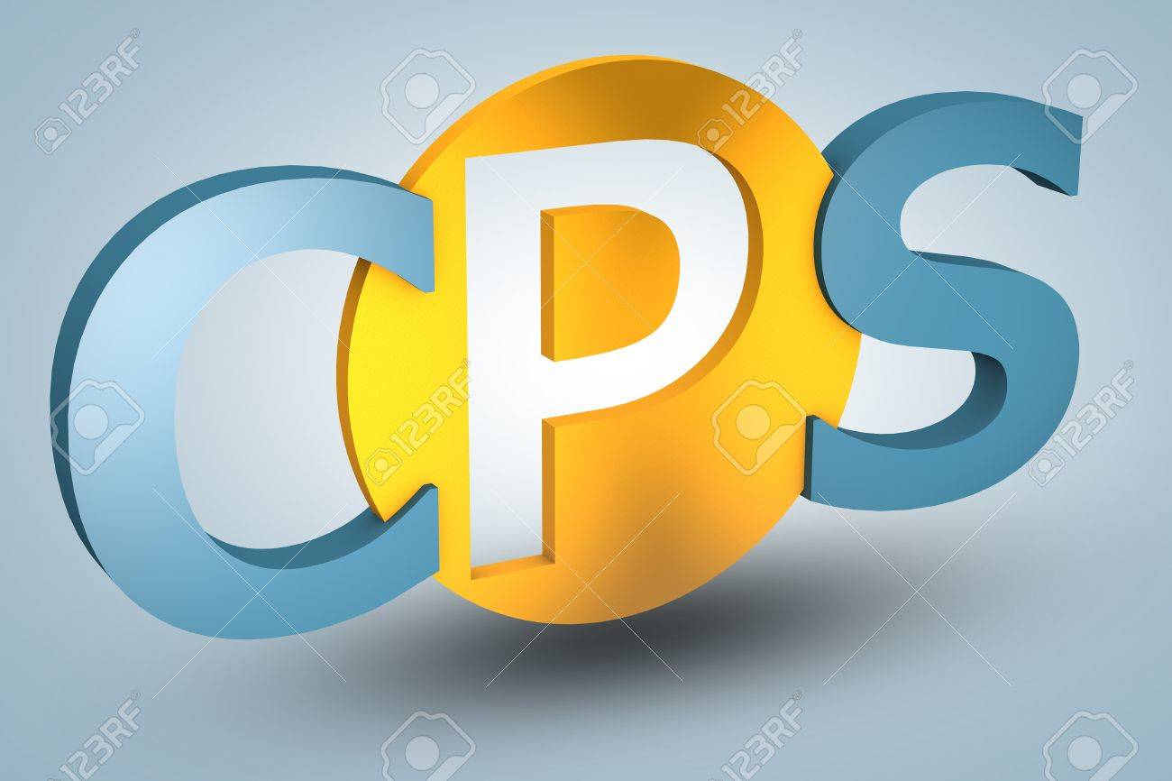 Acronym Concept Cps For Cost Per Sale On Blue Background Stock