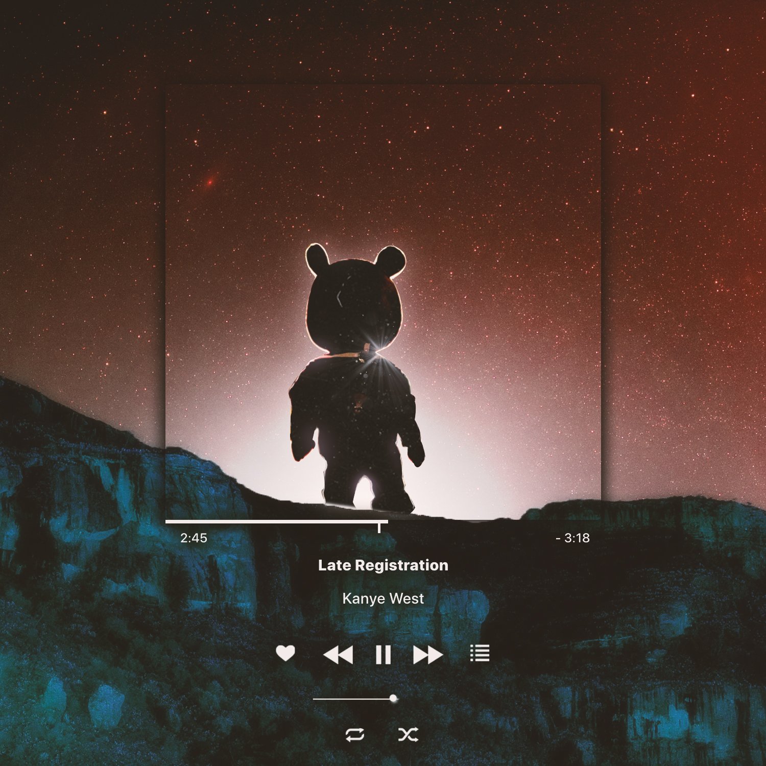 Free download CM Designs on Apple Music Aesthetic Player Week 1500x1500  for your Desktop Mobile  Tablet  Explore 27 Kanye West Late  Registration Wallpapers  Kanye West Graduation Wallpaper Kanye West