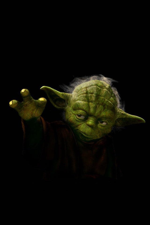 Star Wars Jedi iPhone Wallpaper Yoda Gesture