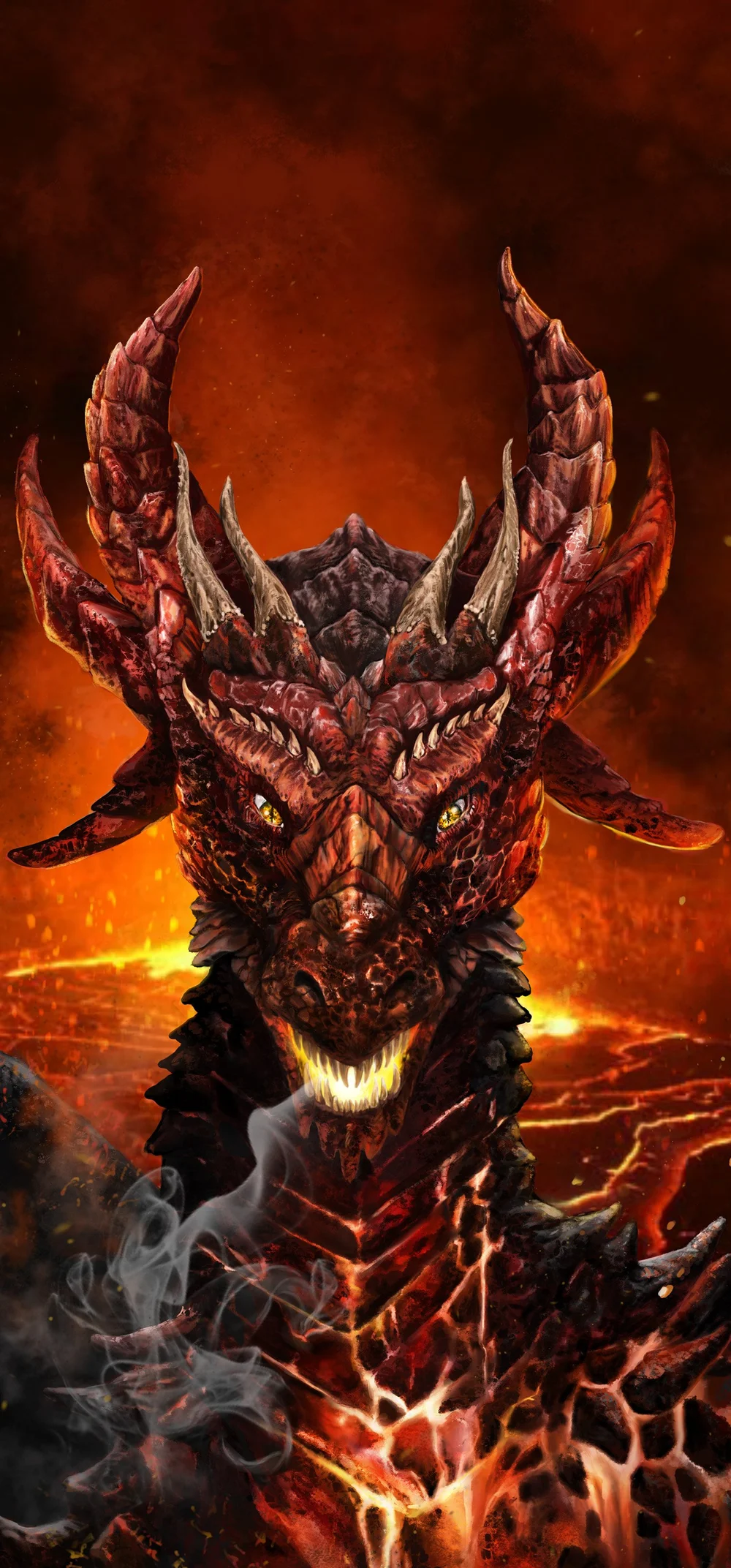 Lava Dragon Wallpaper
