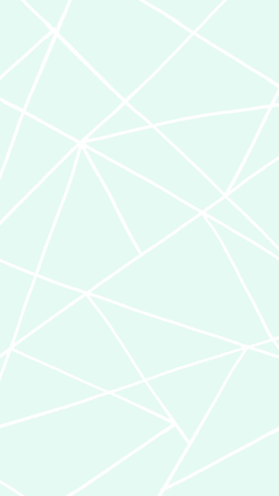 Cute Pastel Mint Lines Wallpaper