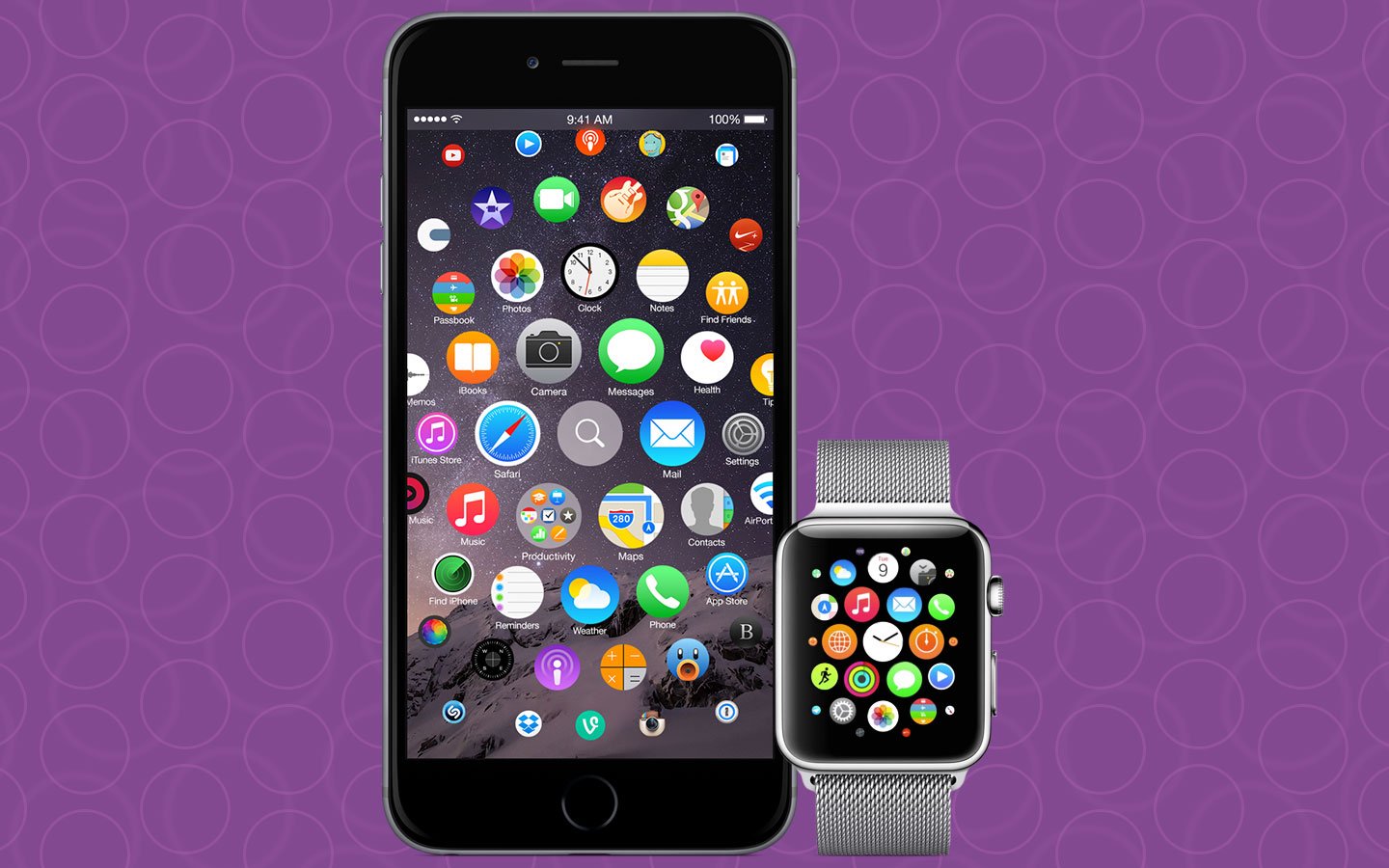 iOS 9 Redesign iPhone 7 mit Apple Watch Interface