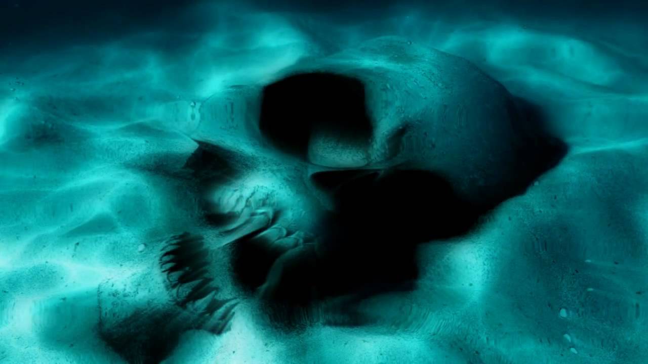 Underwater Vampire Skull Dreamscene Wallpaper