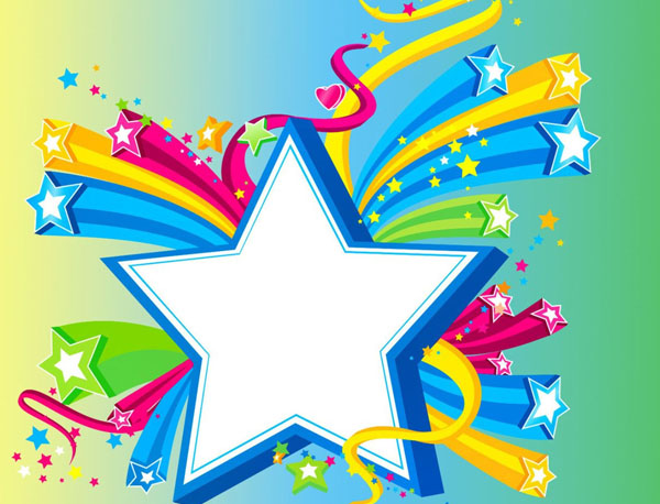 Colorful Stars Wallpaper Abstract