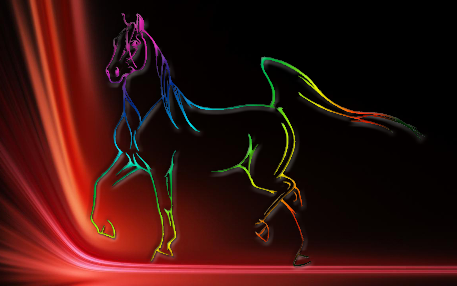 Colorful Horse Wallpaper