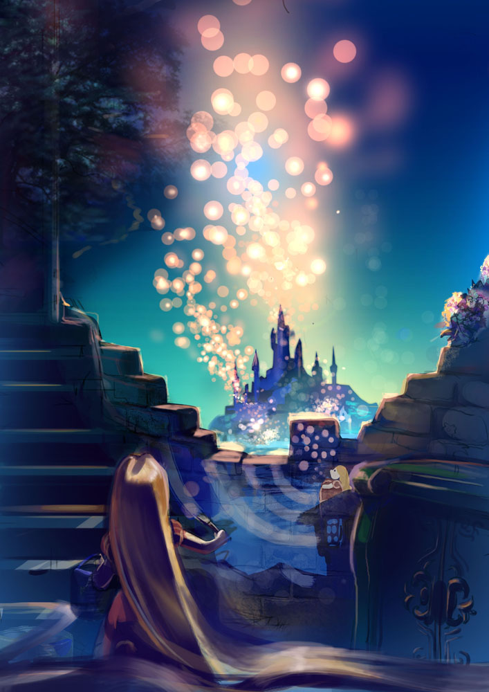 Rapunzel Tangled Lanterns Pc Android Iphone And Ipad Wallpaper