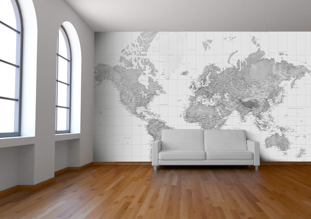Black And White Wallpaper Wall Mural Contemporary