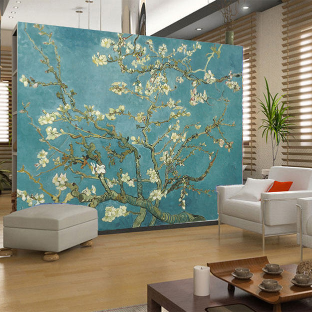 oil paintings textile wall murals wallpaperbackground mural decor