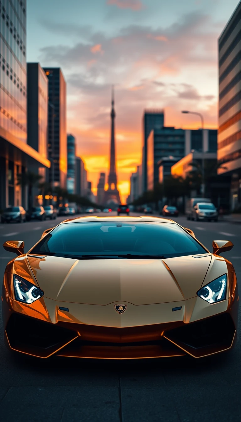 Gold Lamborghini Wallpaper