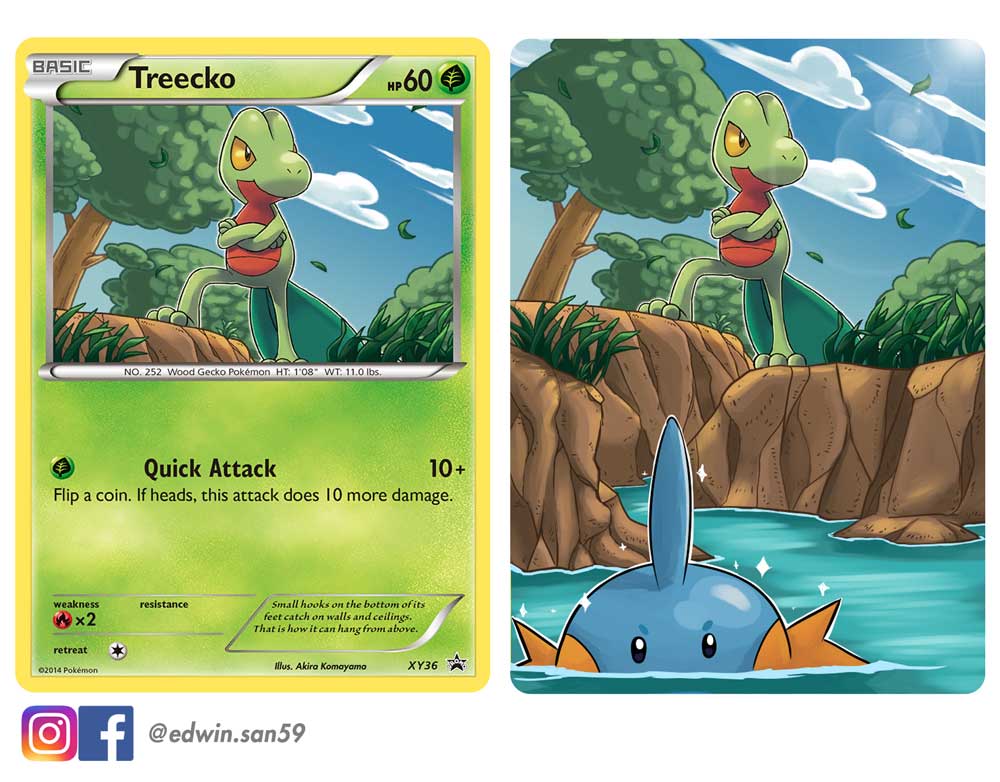 Arttreecko Treecko Pok Mon Cards HD Wallpaper Background