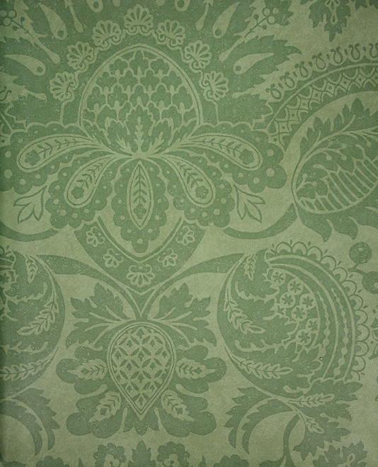 Damask Wallpaper A Classical Design In Green