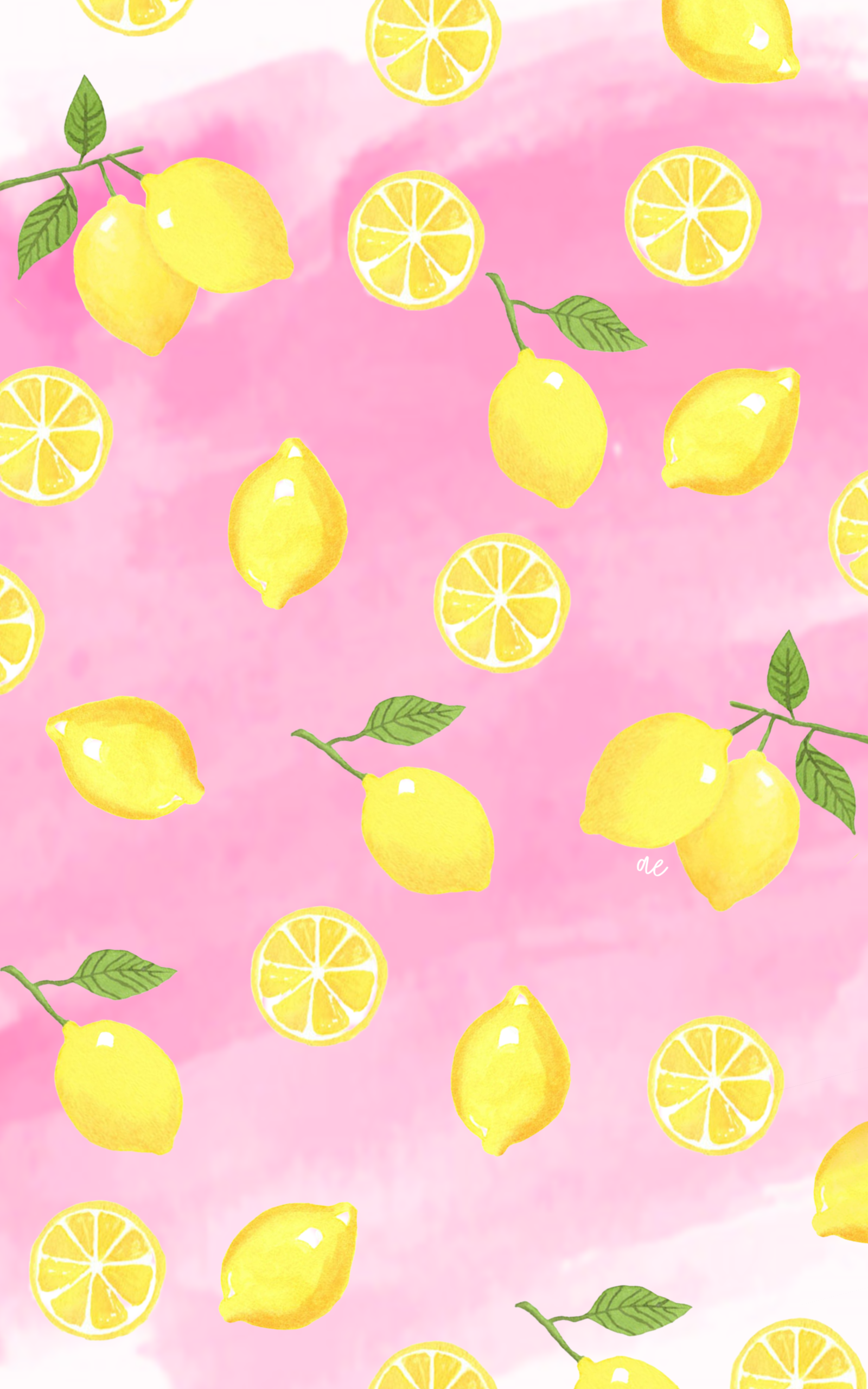 Lemon Wallpaper Fruit Cute Patterns