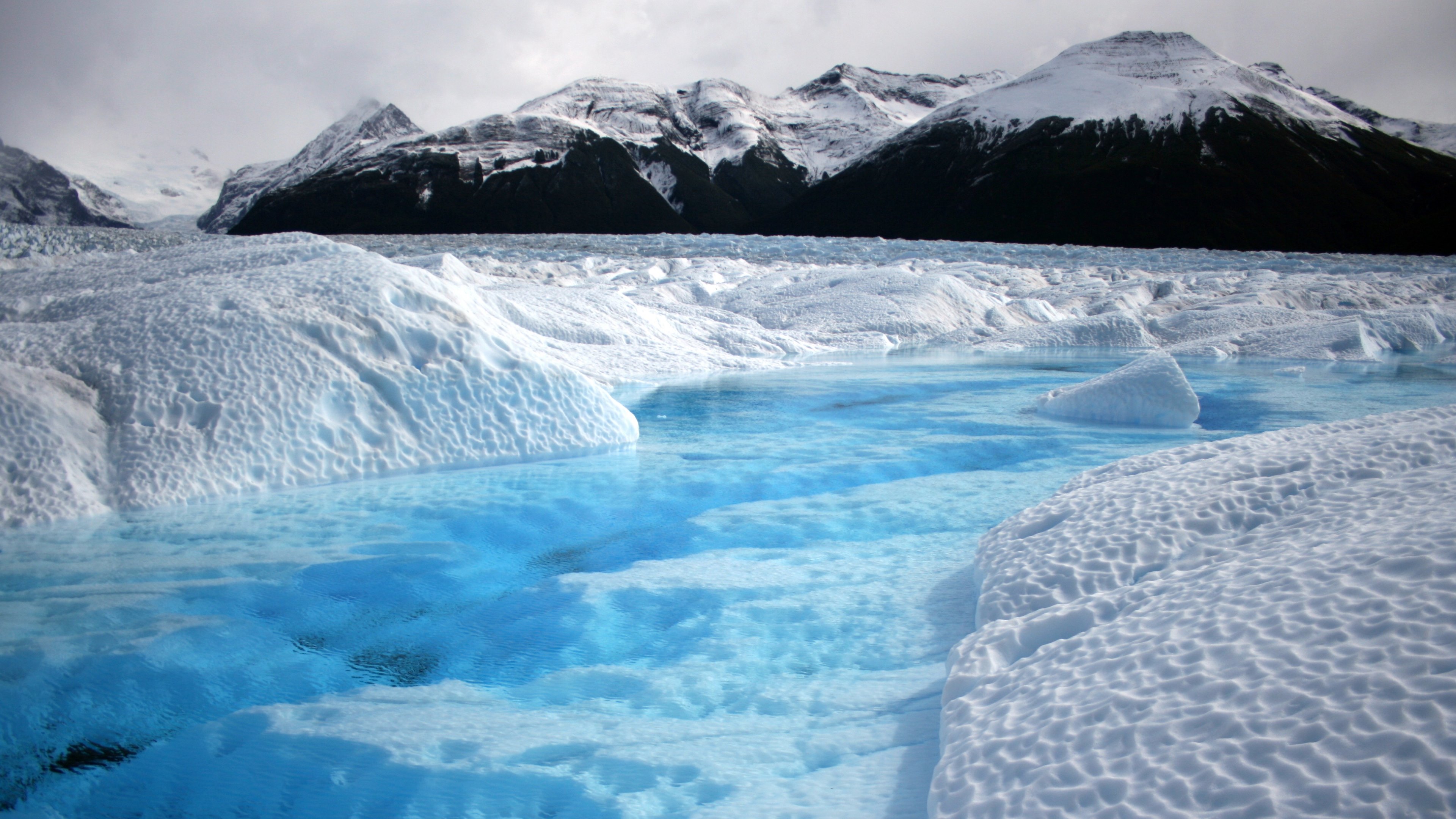 Glacier Ice Mountains Landscape HD Wallpaper 4k