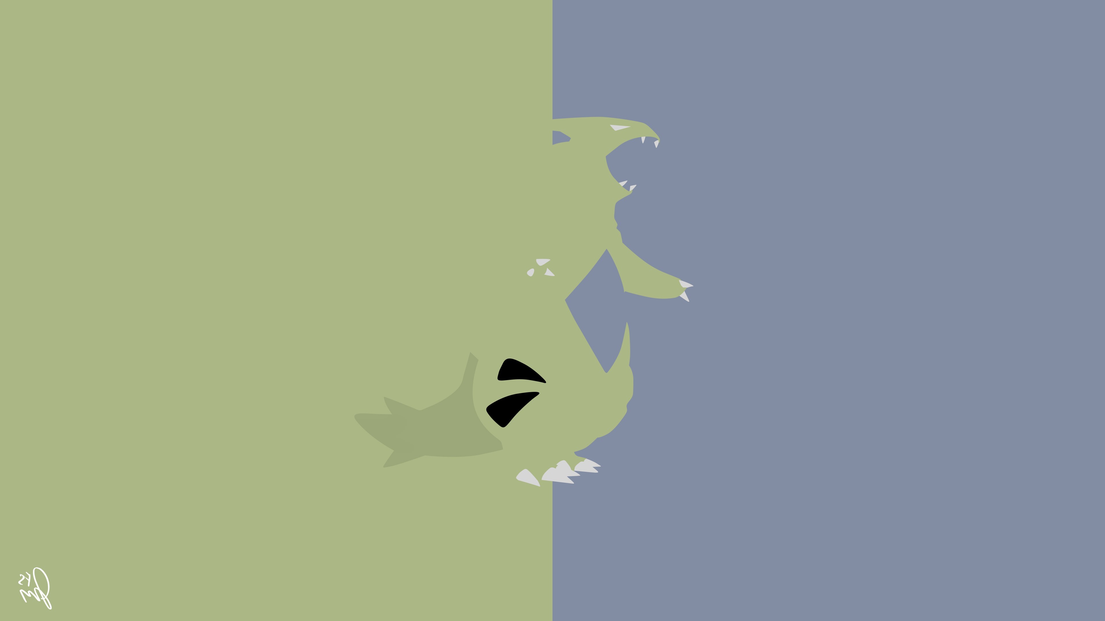 Tyranitar Pok Mon Pokemon Second Generation Minimalism