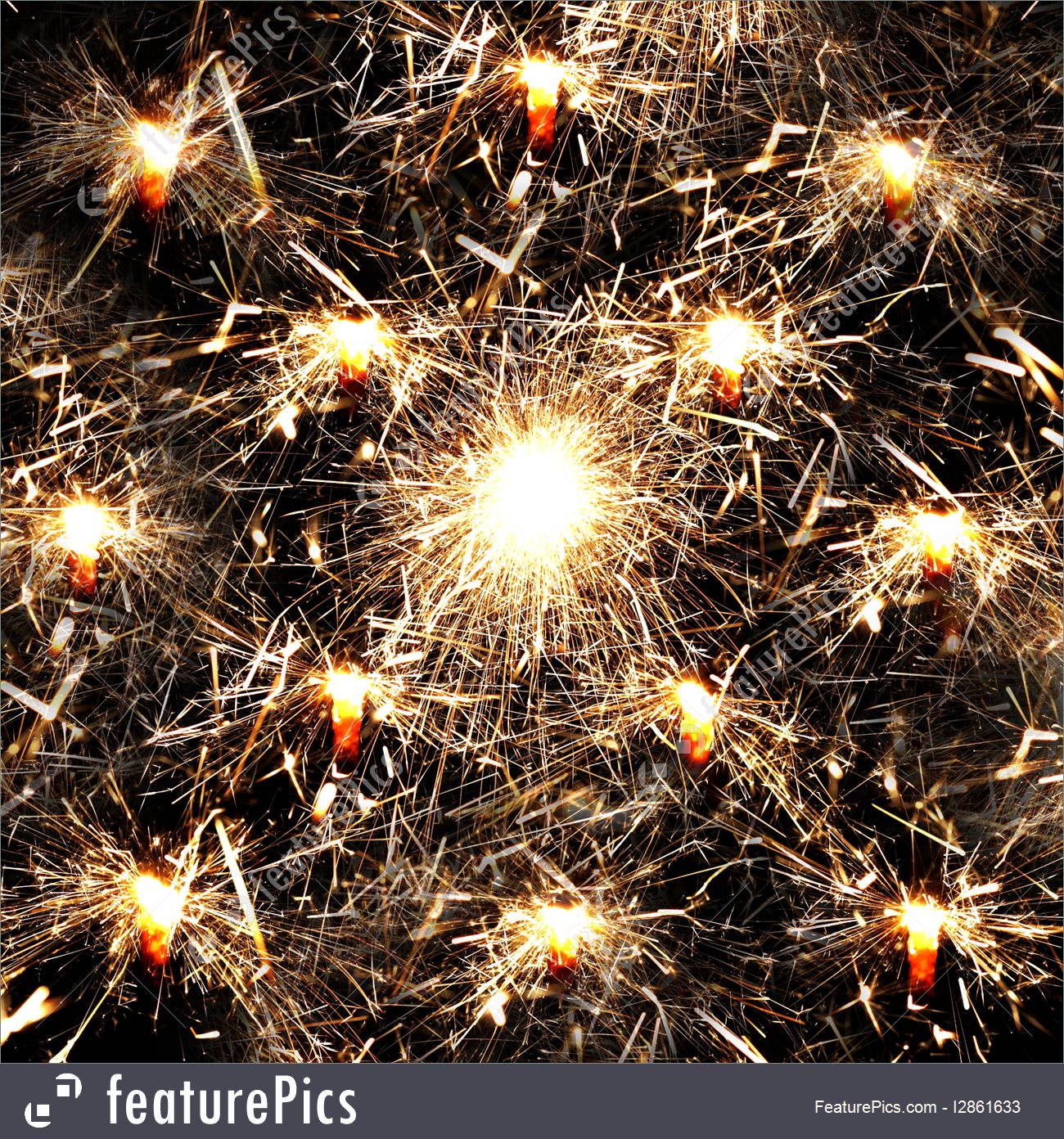 Picture Of Many Sparklers