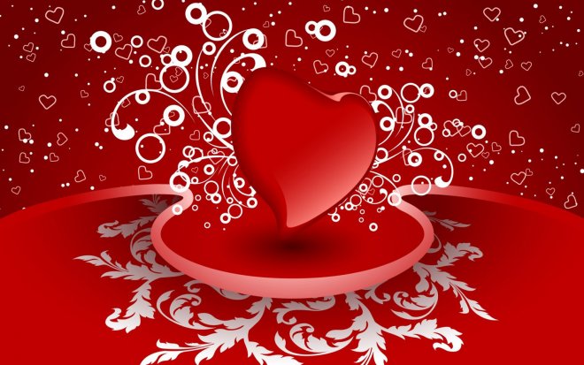 Red Heart Romantic Valentine Wallpaper