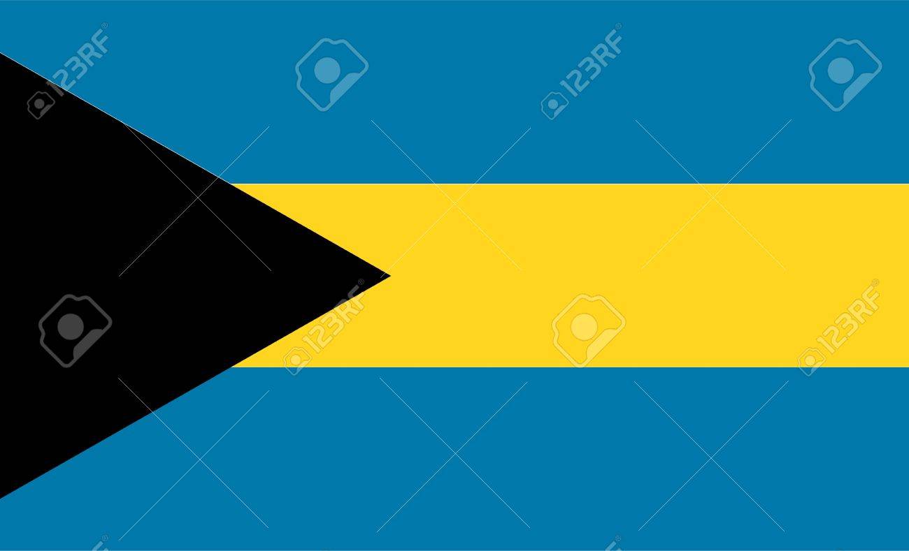National Flag Of Bahamas Country World Background