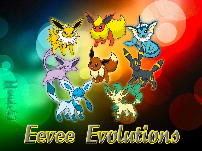 Pokemon Eevee Evolution Wallpaper Evolutions By