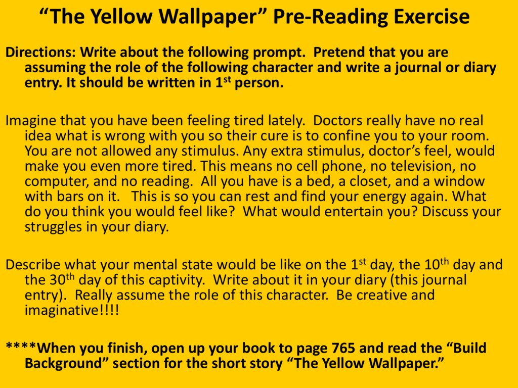 Share 60 literary devices in the yellow wallpaper latest  incdgdbentre