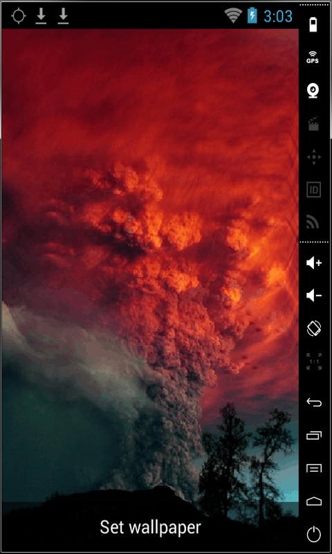 Tornado And Fire Live Wallpaper For Android
