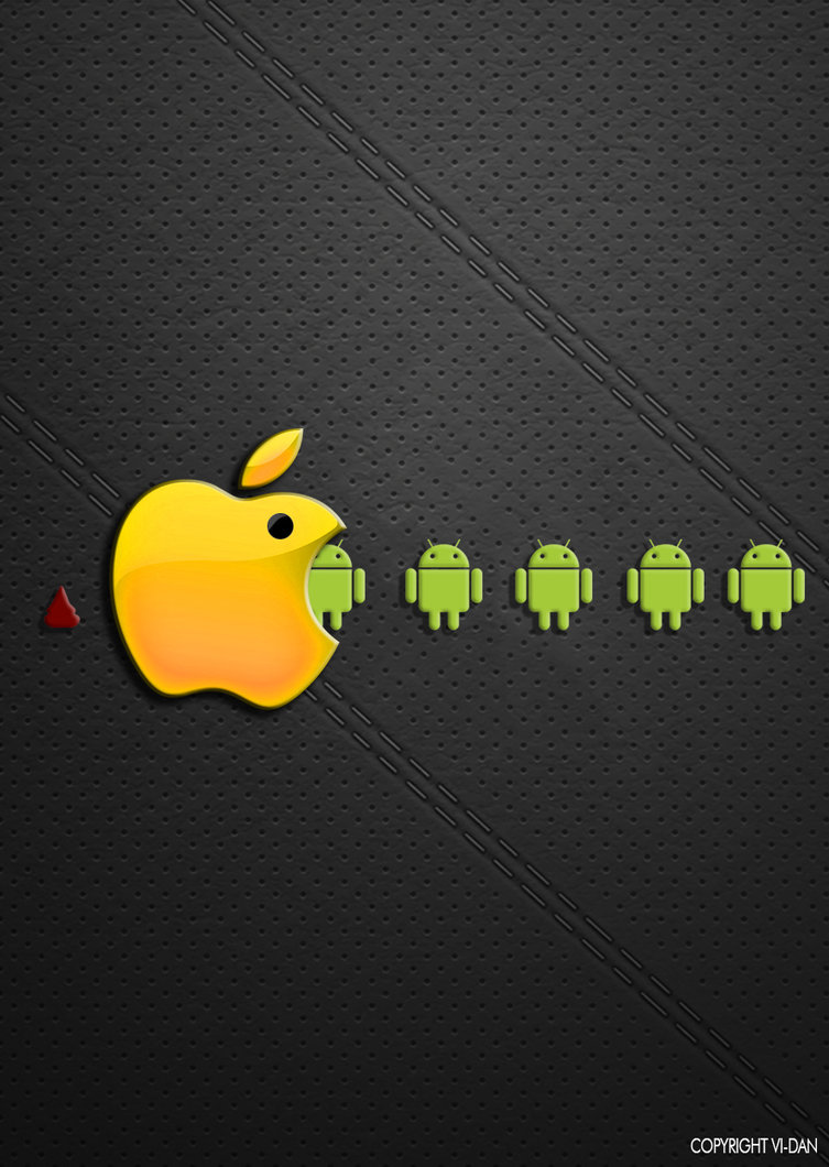 Free Download Android Vs Ios Apple 753x1060 For Your Desktop Mobile Tablet Explore 68 Apple Vs Android Wallpaper Android Eating Apple Wallpaper