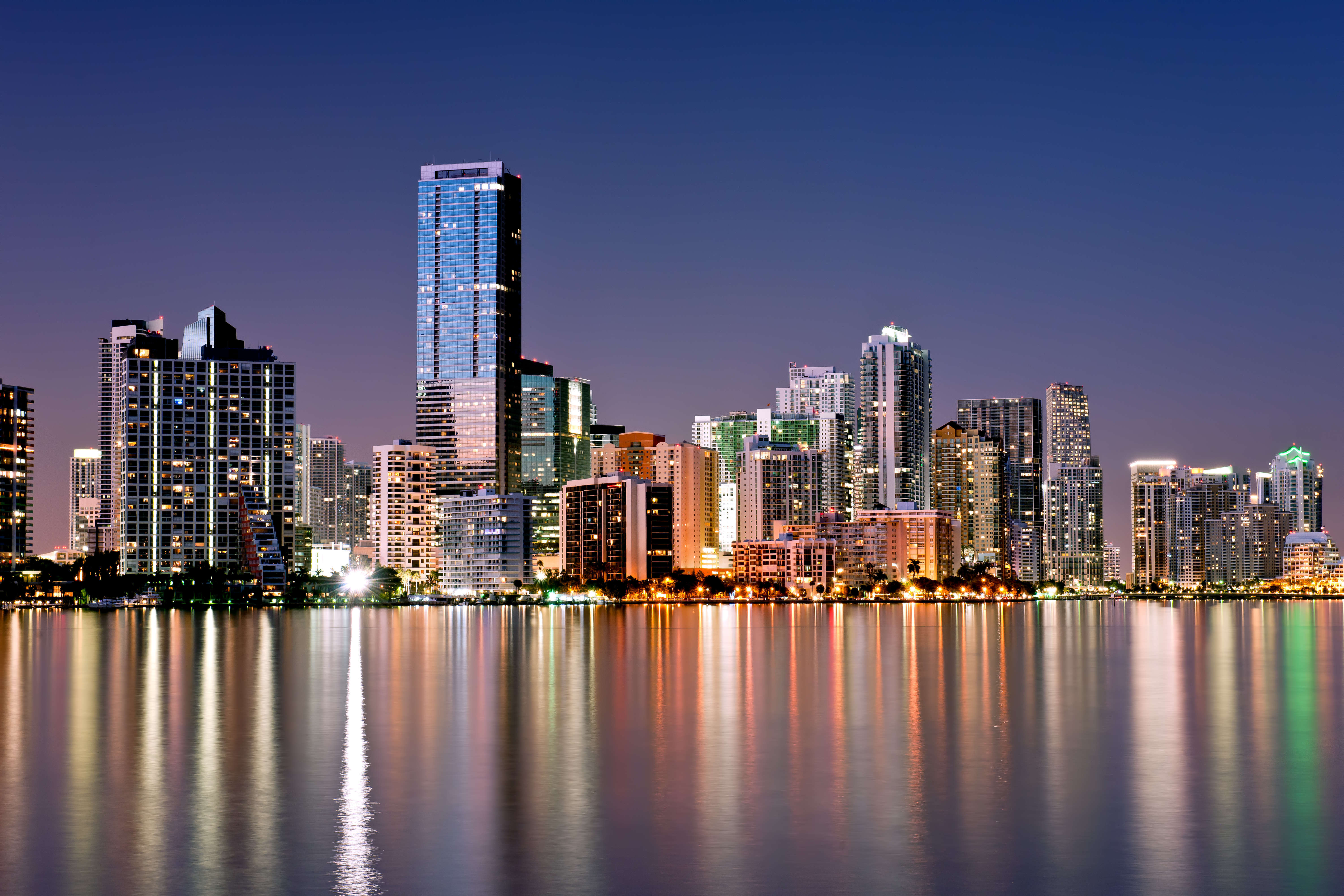 Miami Skyline Exclusive HD Wallpaper