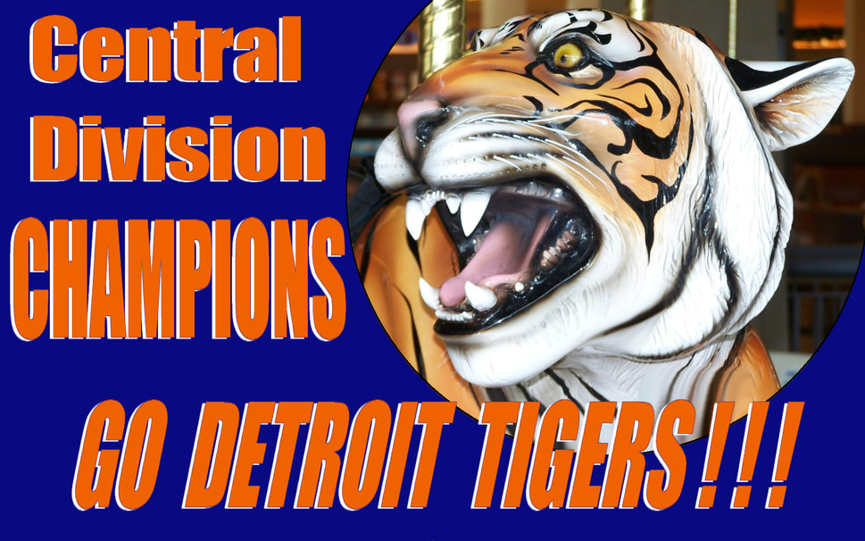 Detroit Tigers Mlb Division Winners Wallpaper