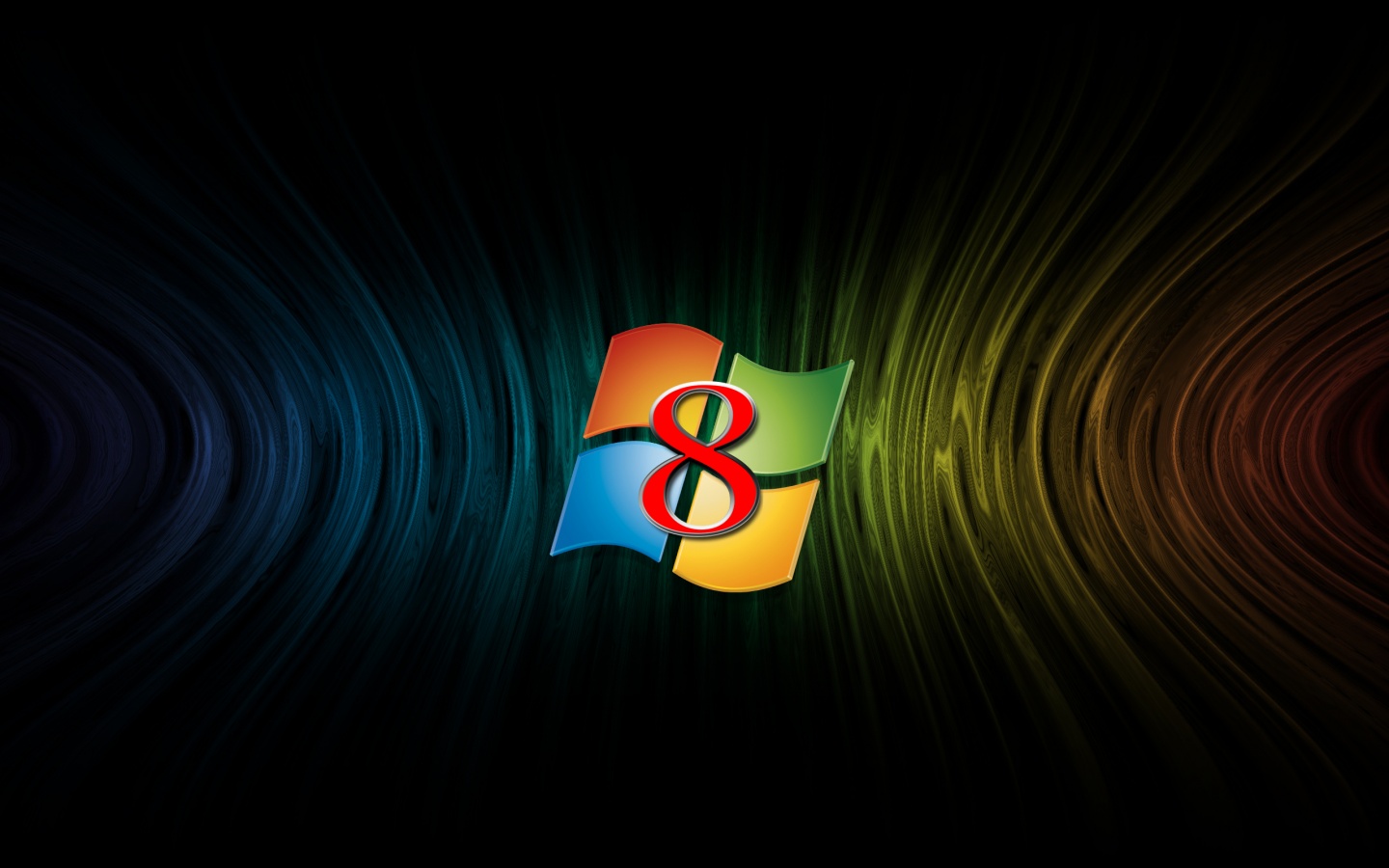 Windows Background Central Logo Wallpaper X