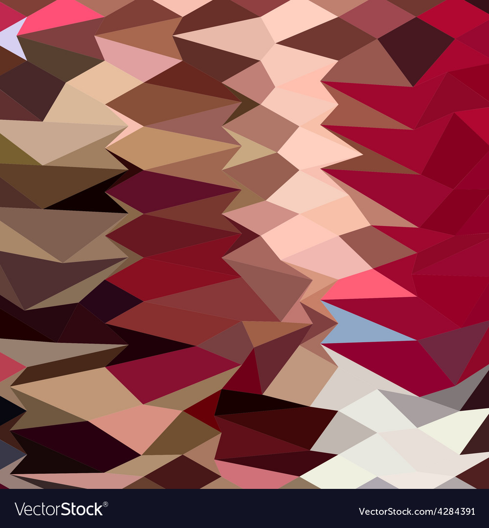 Vermillion Abstract Low Polygon Background Vector Image
