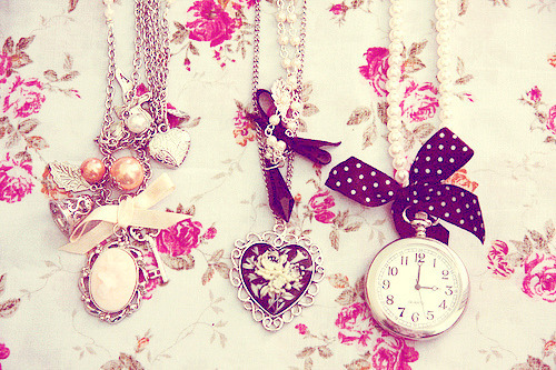 Background Bow Cloc Clock Cute Floral Jewellery Packme Pretty