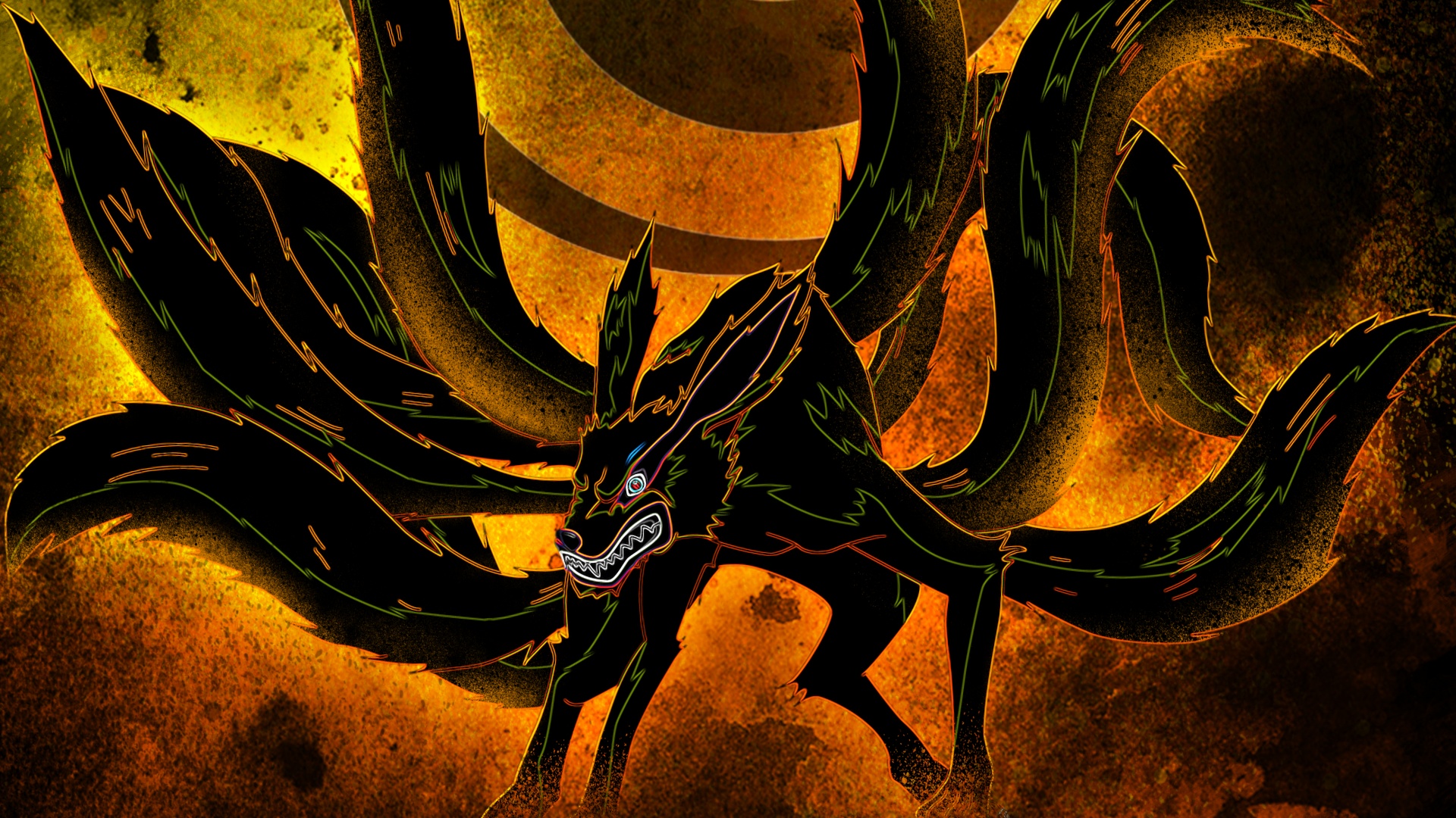 Nine Tailed Fox Wallpaper 4k Naruto Kurama