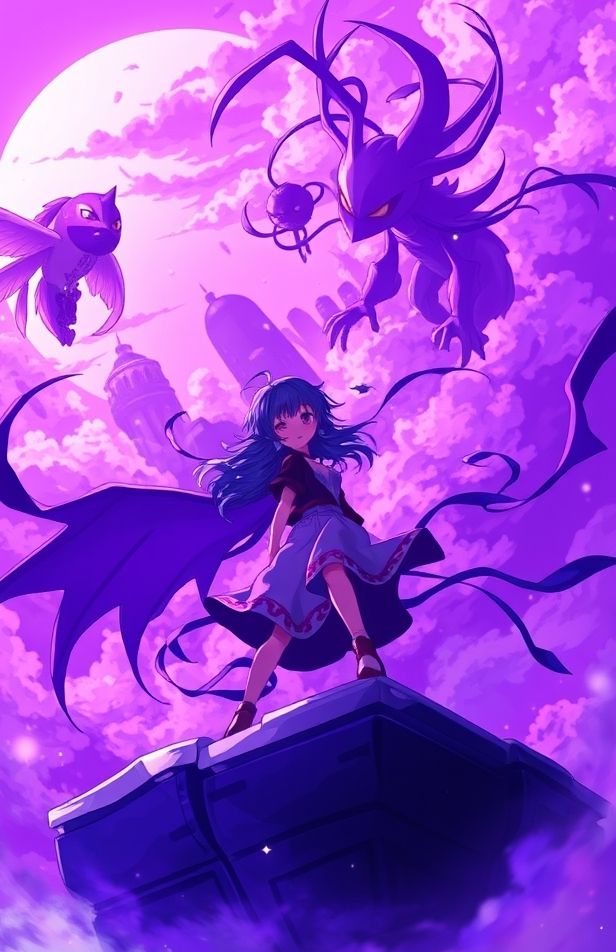 Cool Anime Purple Wallpaper