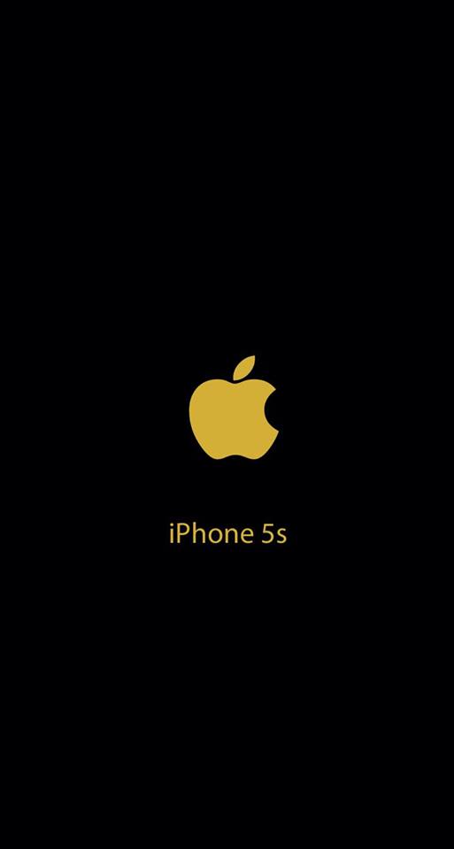 iPhone Wallpaper Apple Gold Logo