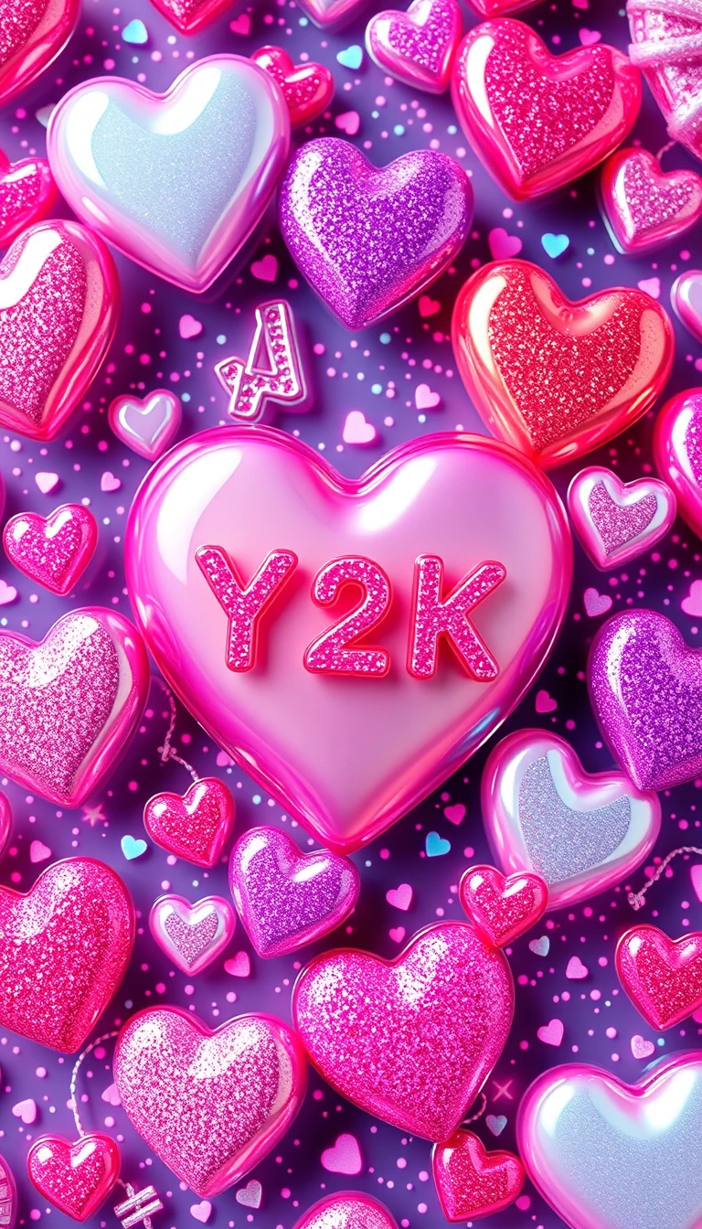 Y2k Heart Wallpaper