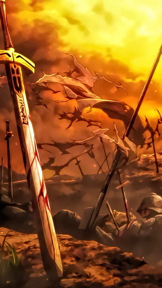 Fate Stay Night Unlimited Blade Works Phone Wallpaper By Sanoboss