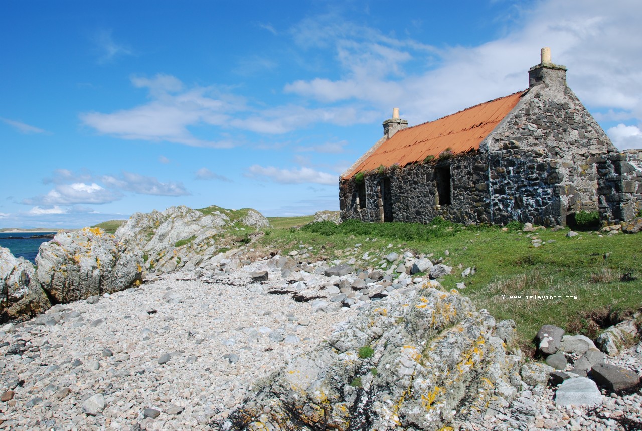 Crois Mhor Cottage At Loch Gruinart Islay Image Wallpaper