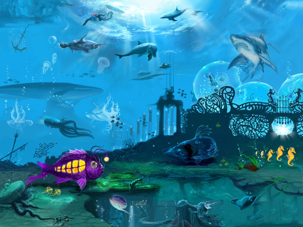 Wallpaper Under The Sea HD Widescreen 3d