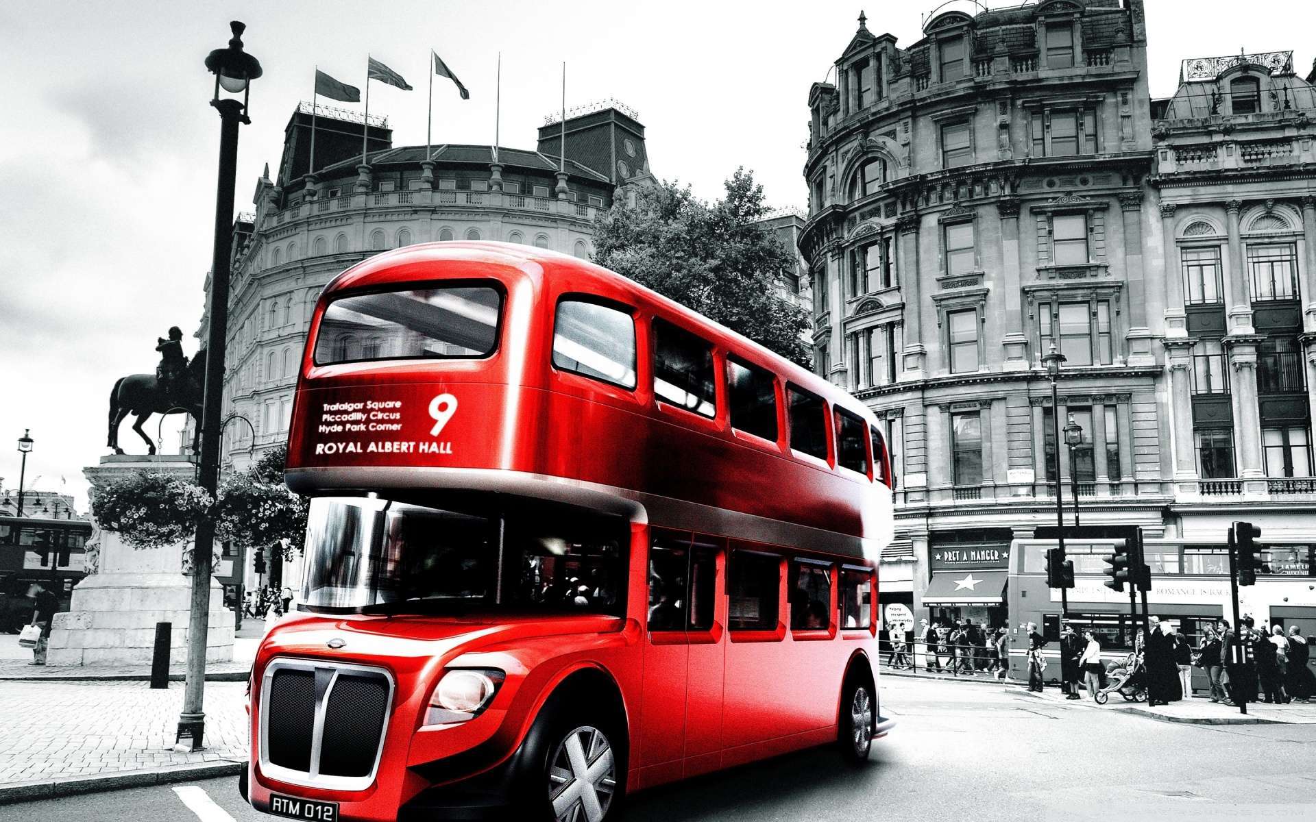 Now Red London Bus Wallpaper 1080p HD Read Description Info