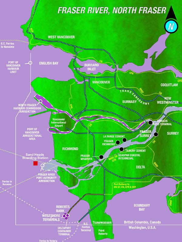 Map Of The Fraser River