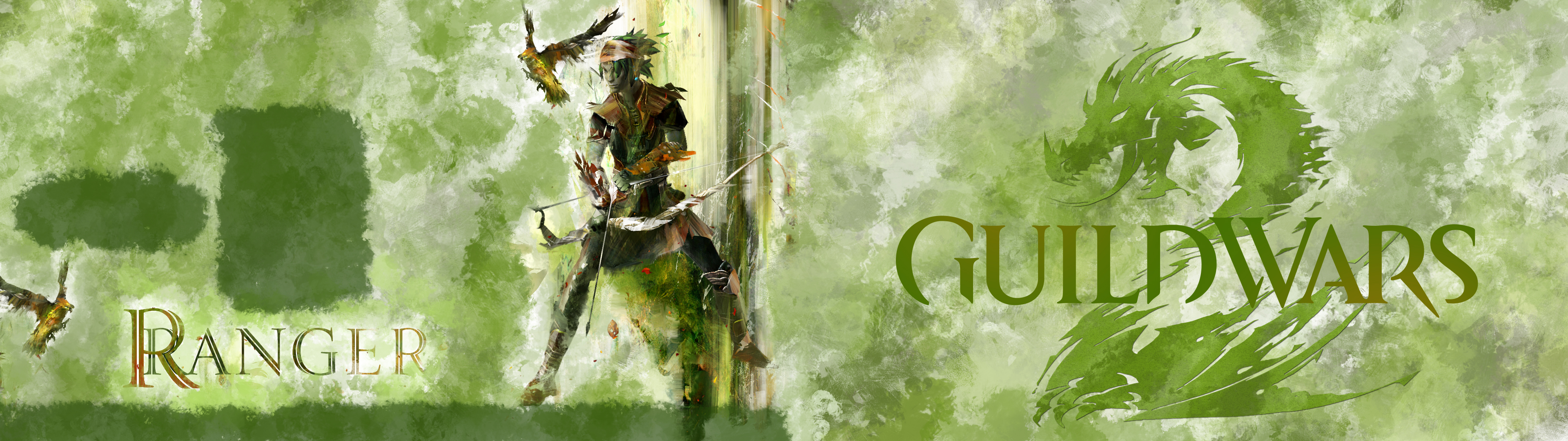 Guild Wars Dual Screen Ranger Wallpaper By Chipinators