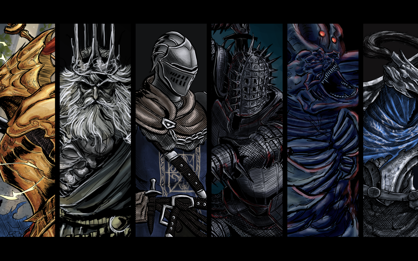 Dark Souls Bosses Wallpaper HD
