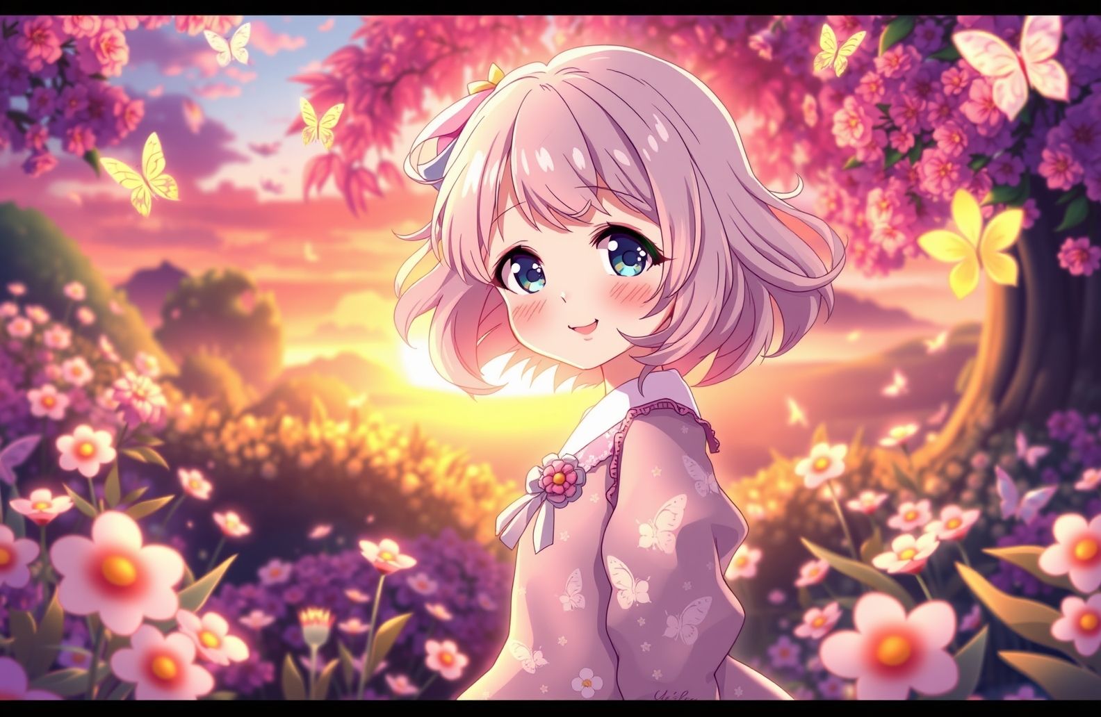 Cute Anime Girls Wallpaper