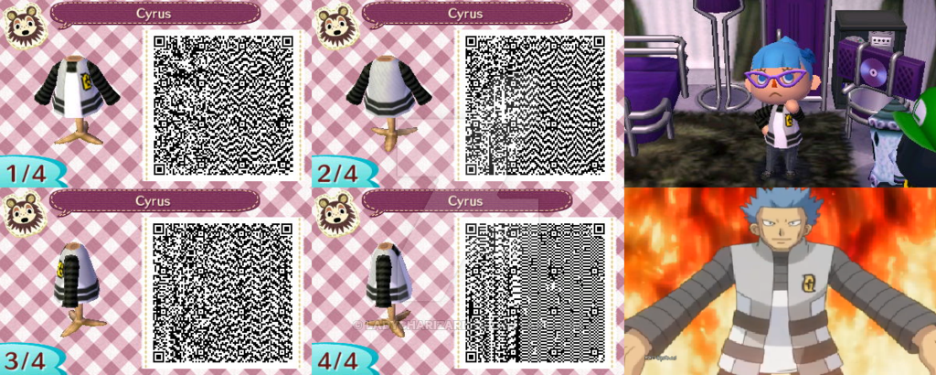 Animal Crossing New Leaf Cyrus QR Code by LadyCharizard
