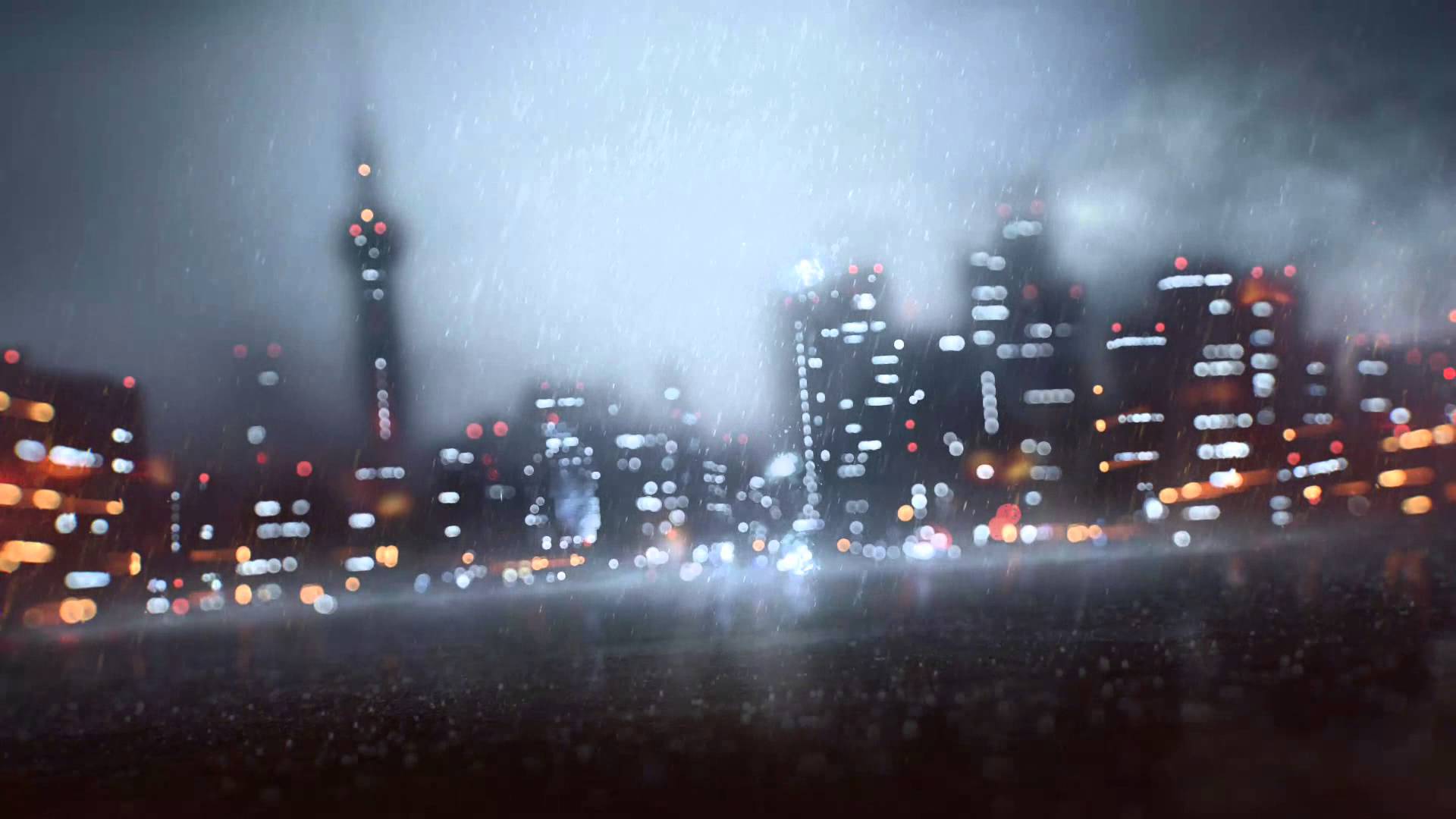Battlefield Rain Background HD Animated