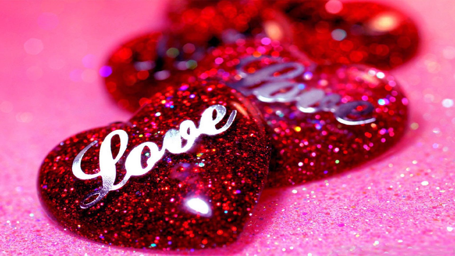 Lovely Red Heart Attractive Wallpaper Arts In