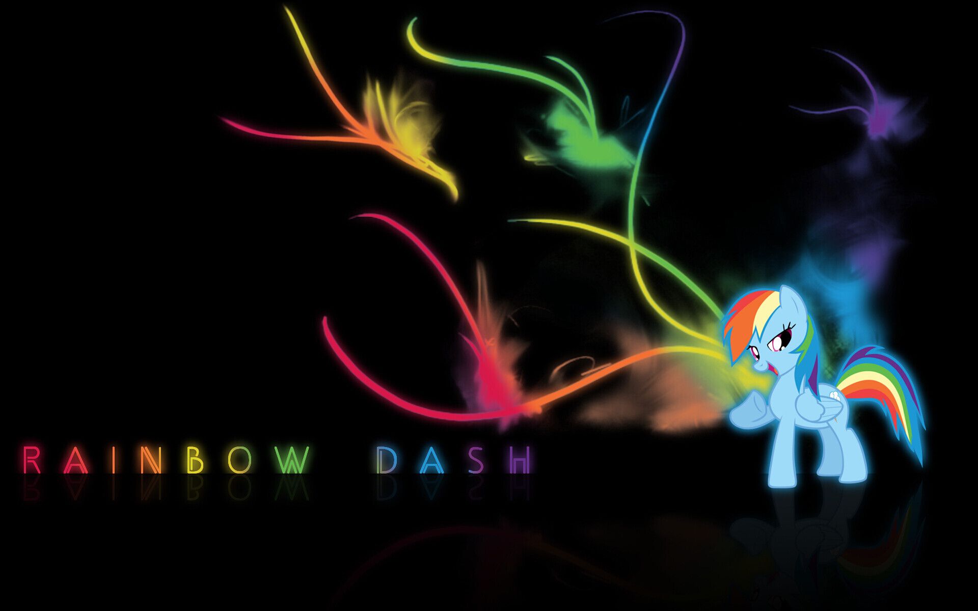Rainbow Dash Background Wallpaper Panda