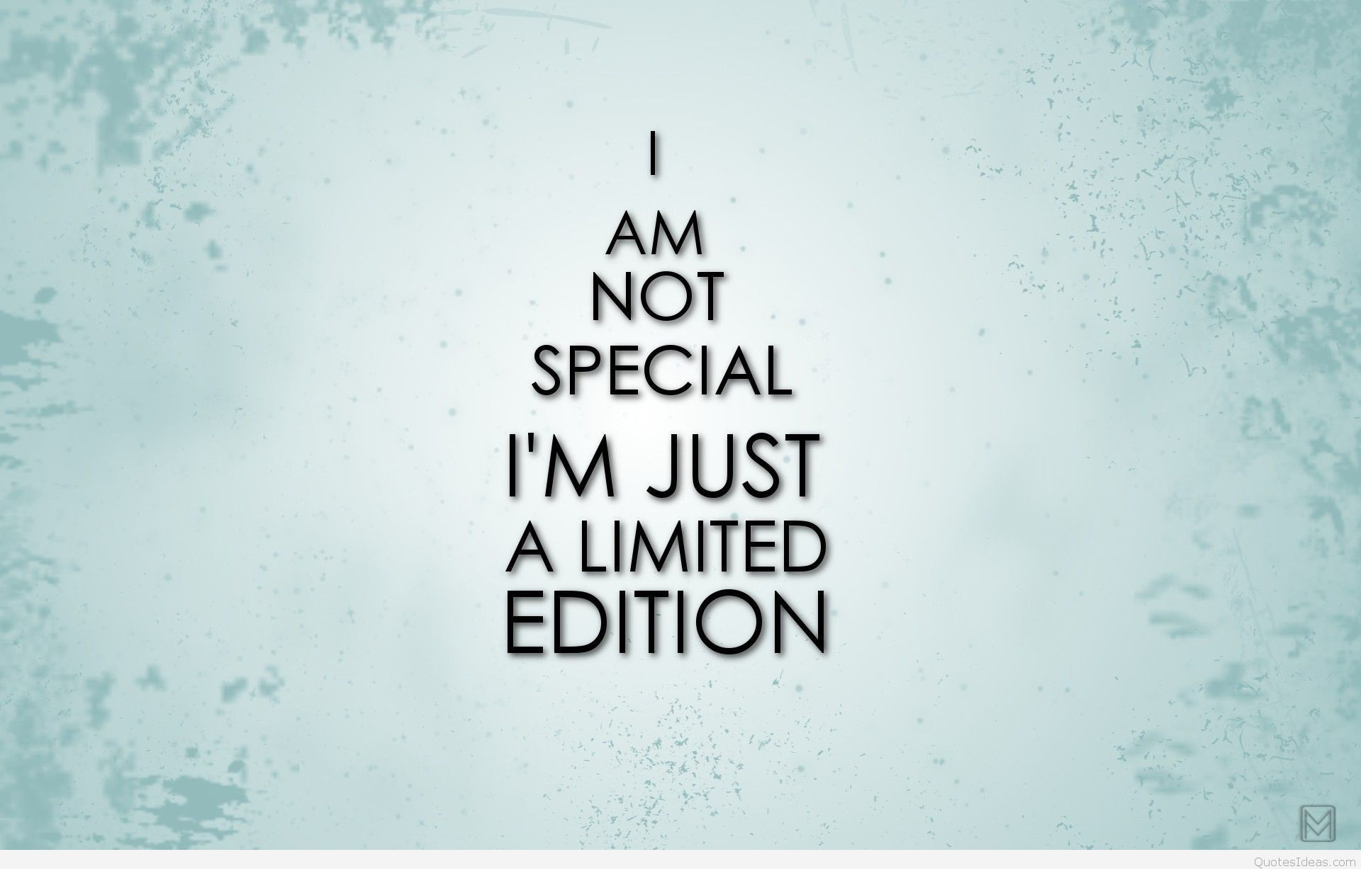A light blue background with the quote 